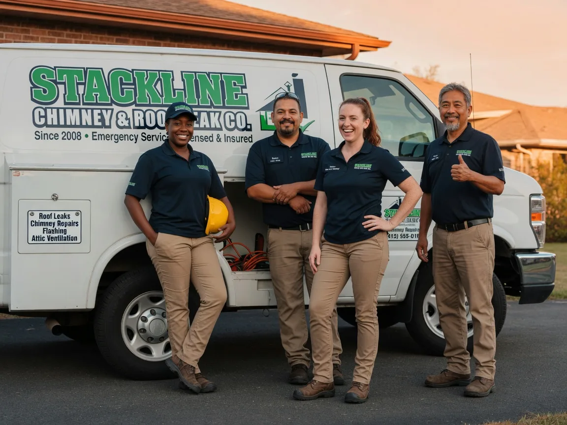 Chimney flashing repair company in Maryville, IL